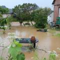 Maisons et jardins inondés