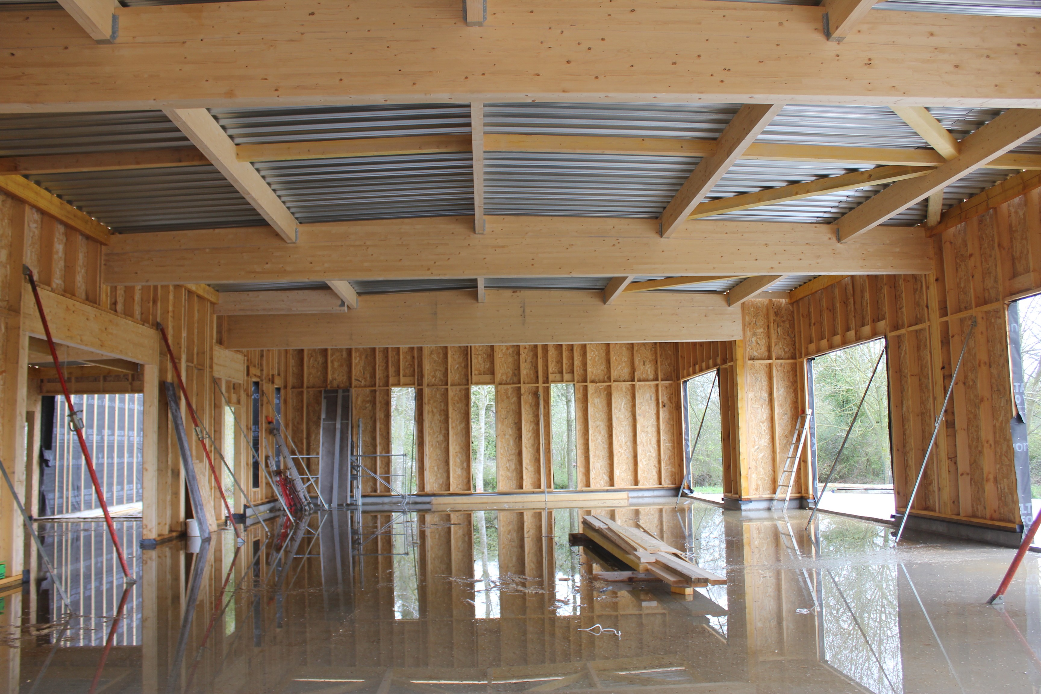 la grande salle en construction