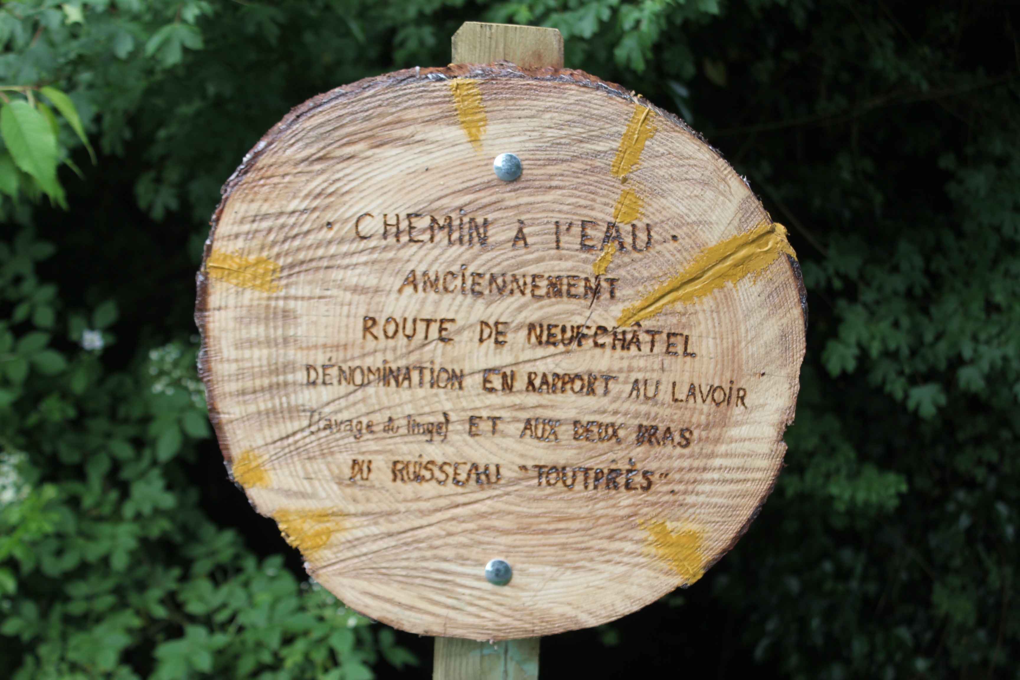 chemin à l'eau